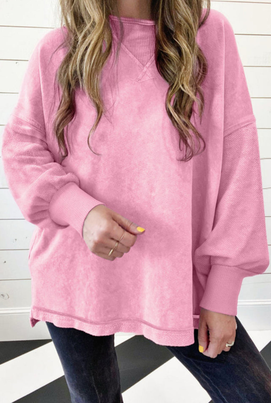 Oversized Acid washed top