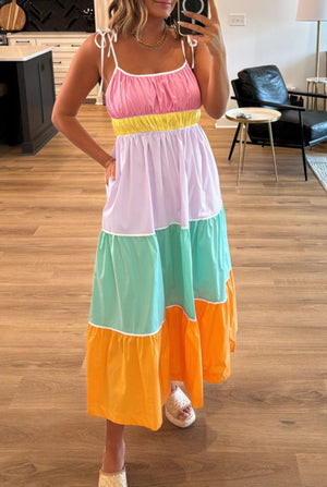 Multicolor Maxi Dress