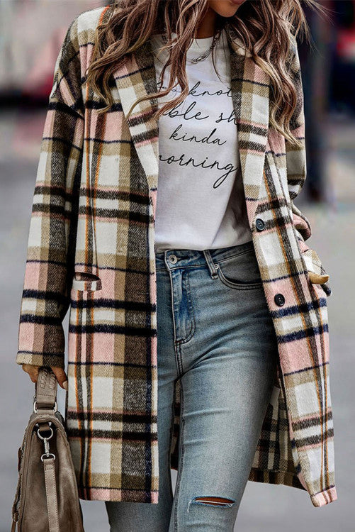 Plaid Button Up Jacket