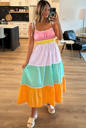 Multicolor Maxi Dress