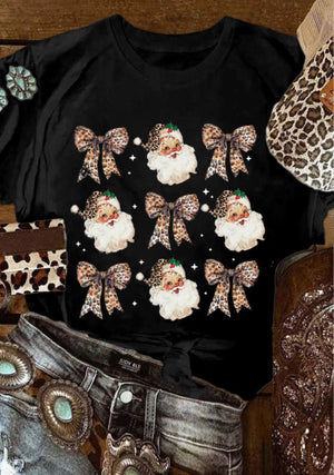 Leopard Santa Tshirt