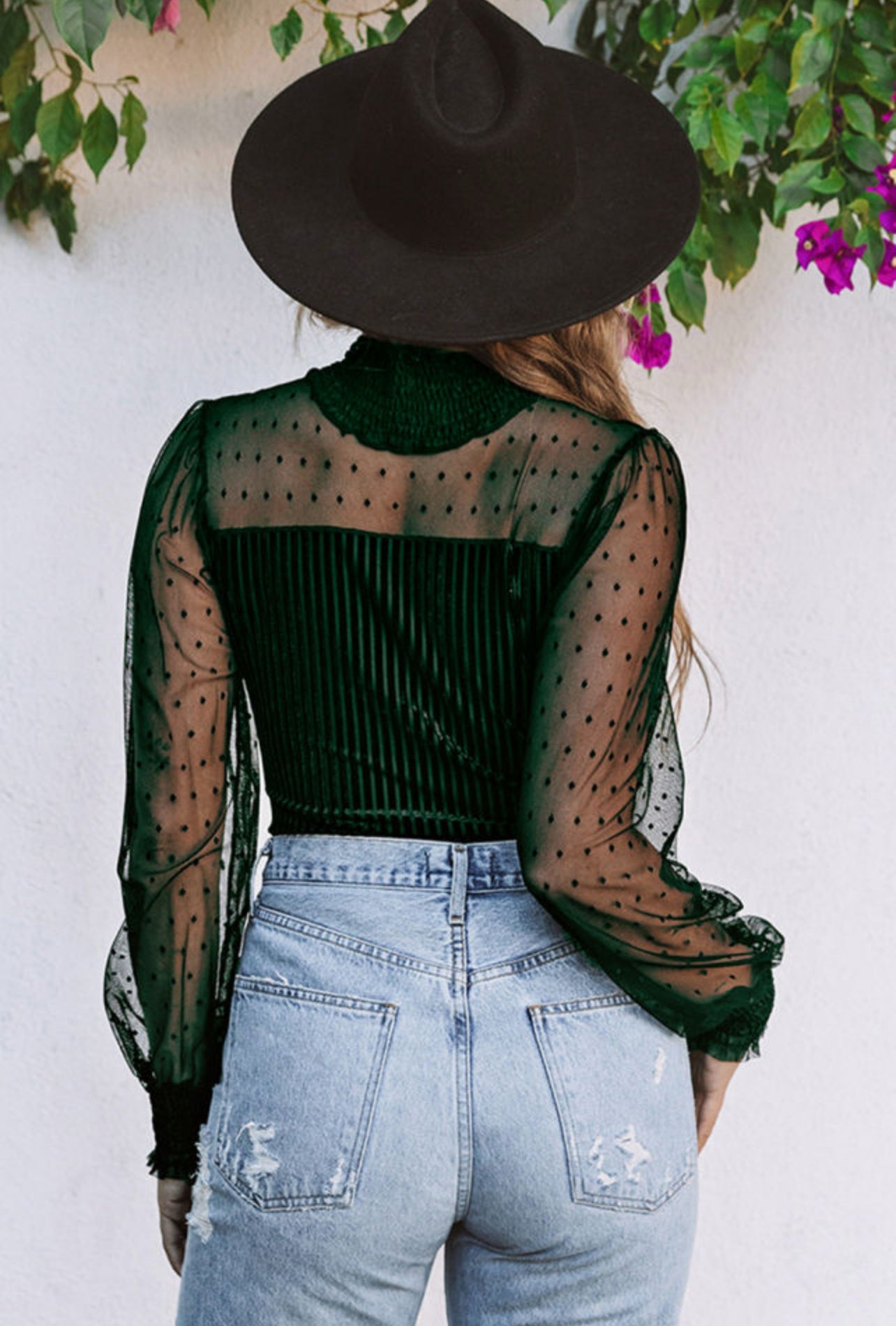 Emerald Green Mesh Bodysuit