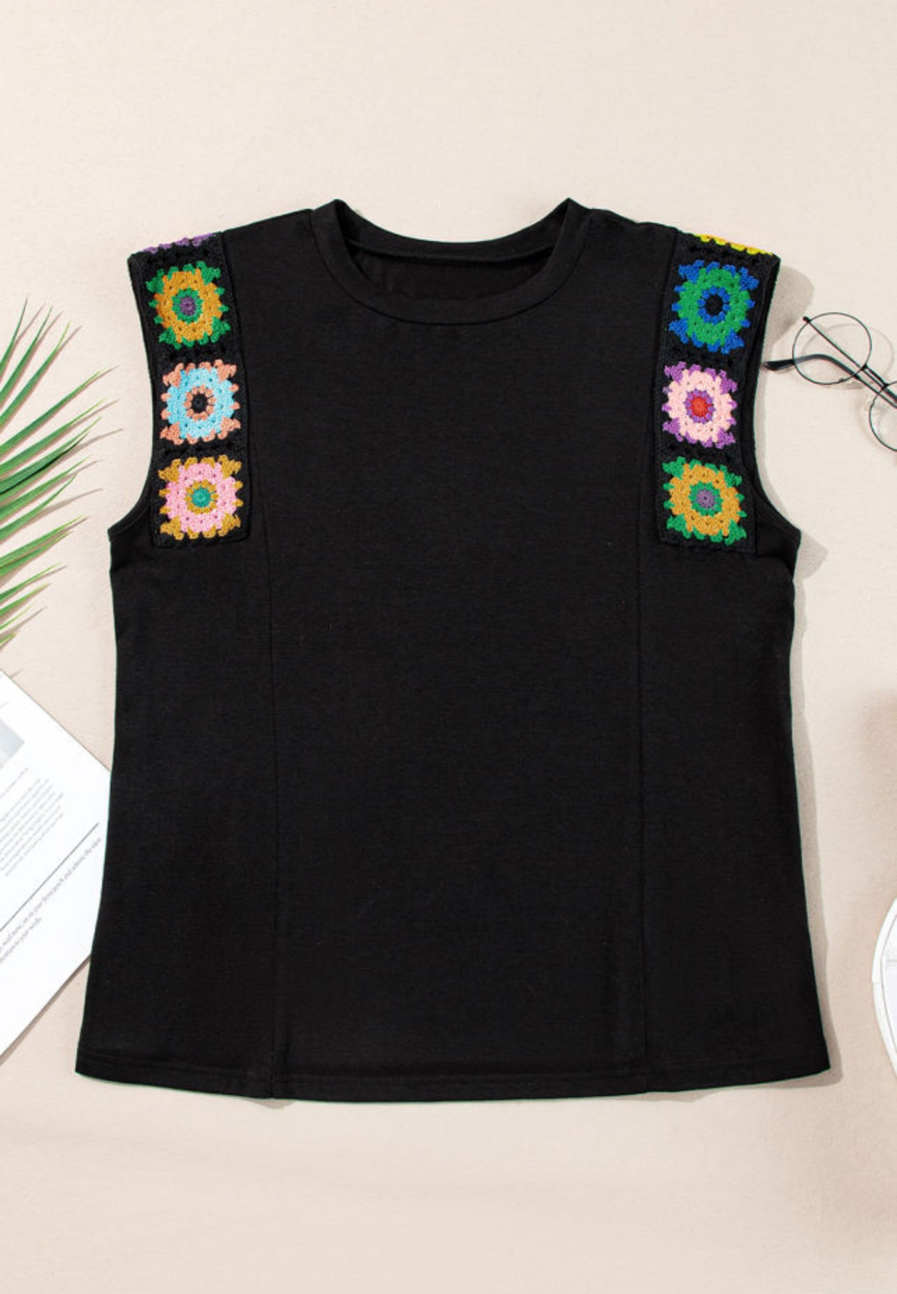 Crocheted Sleeve Tank