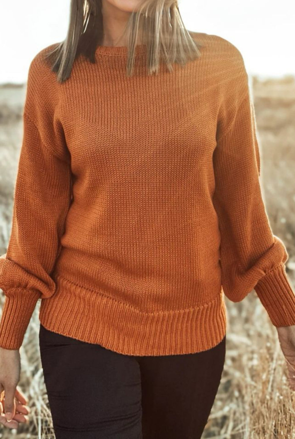 Gold Sweater with open tie back