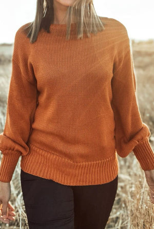 Gold Sweater with open tie back