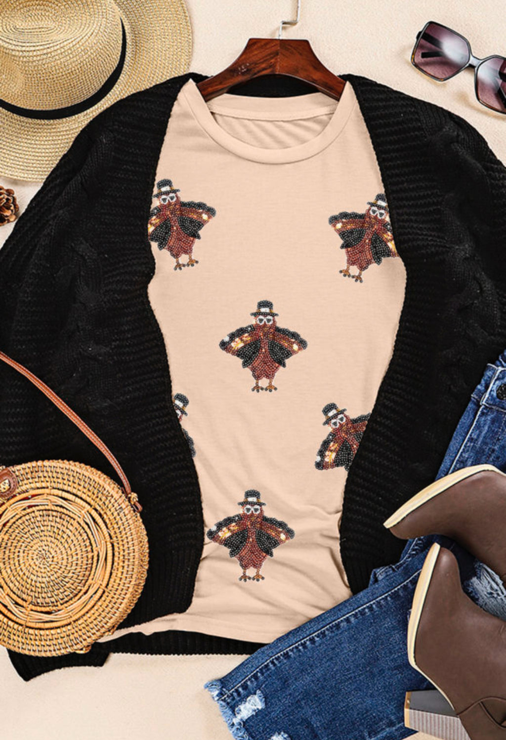 Sequin Tom Turkey Shirt