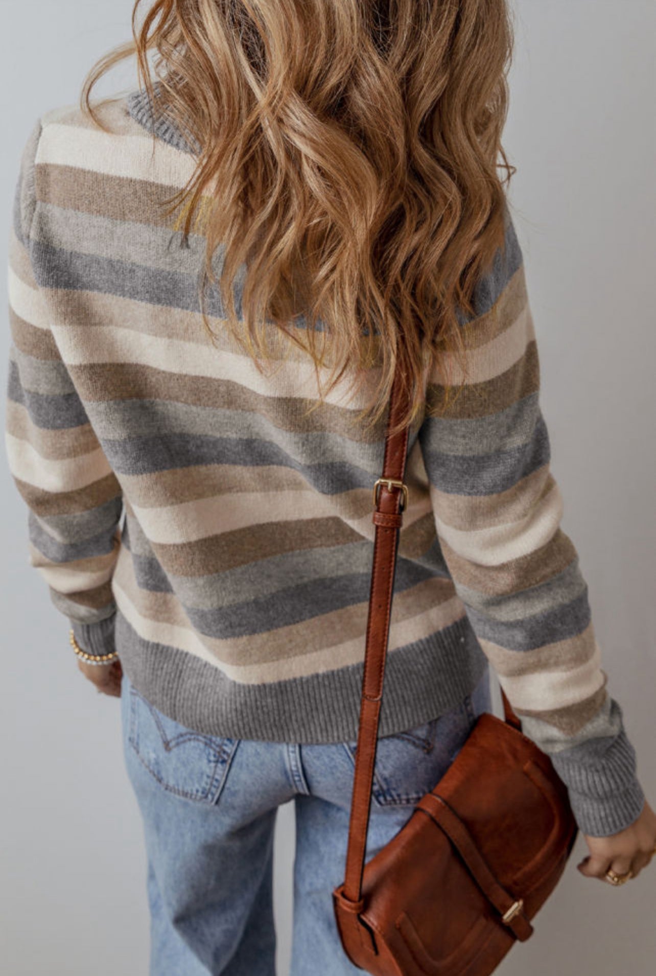 Neutral Striped Sweater