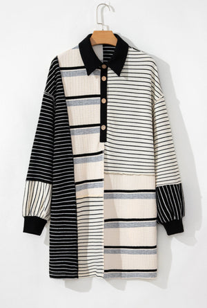 Color block Knit Shift dress