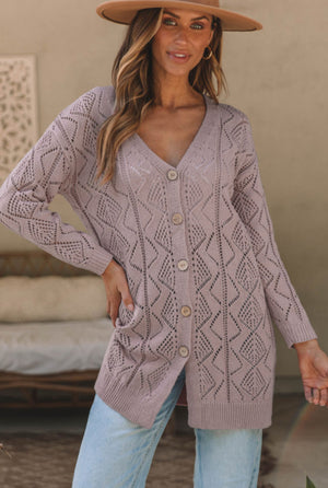 Purple Cardigan
