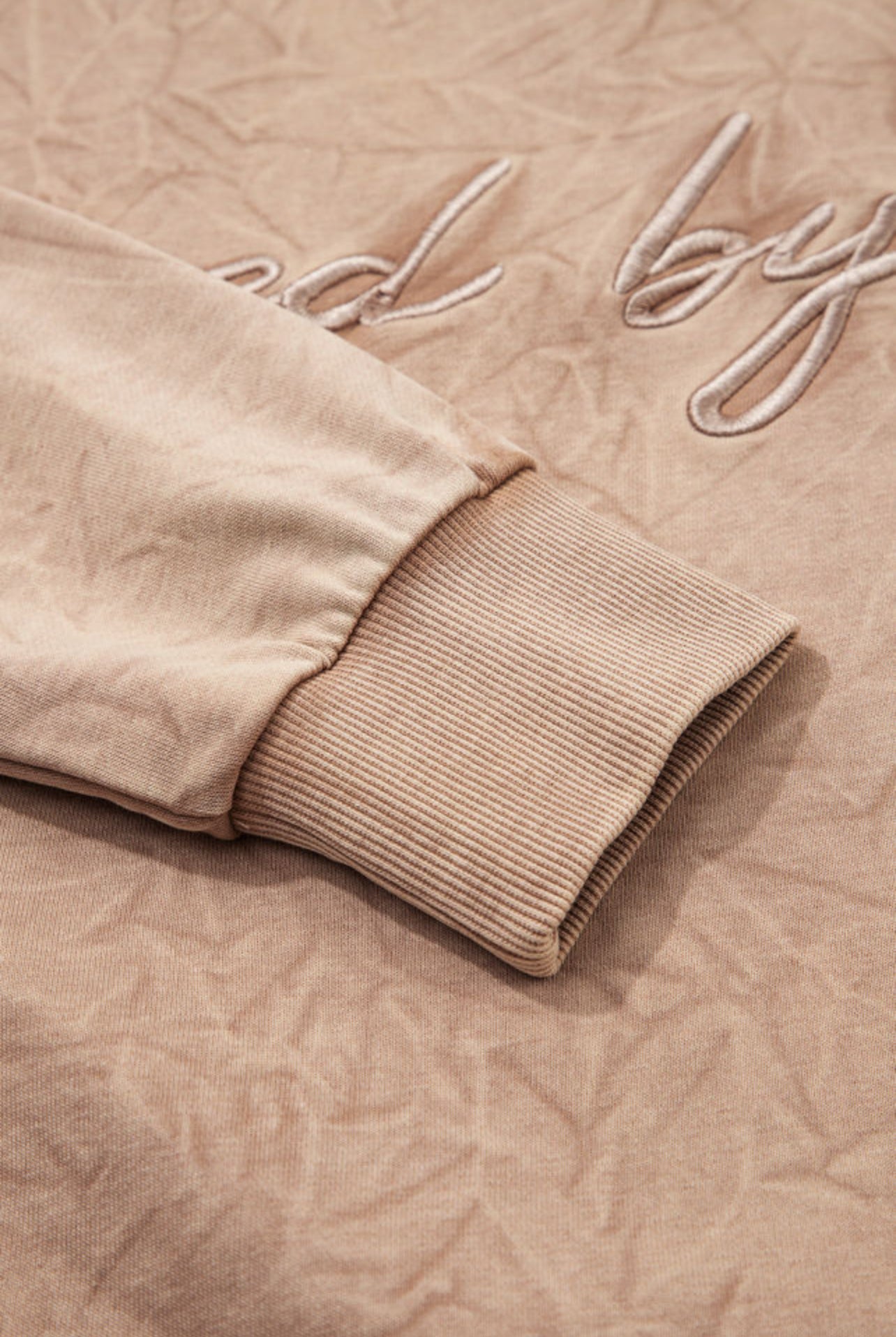 Mineral Washed Saved By Grace Embroidered Pullover