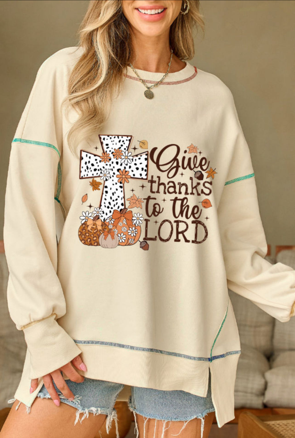 Give Thanks Pullover