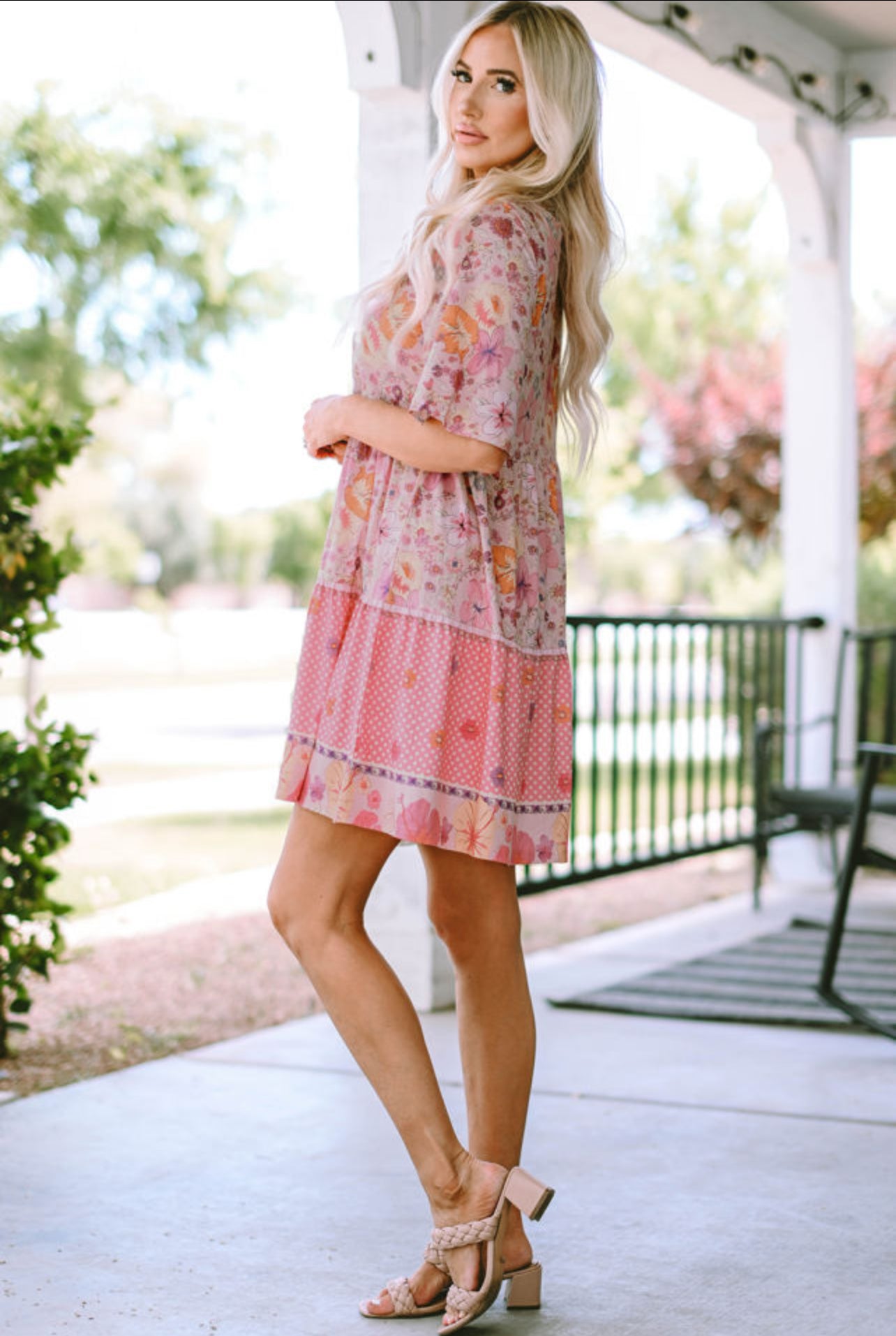 Hibiscus Mini Dress/Tunic Top