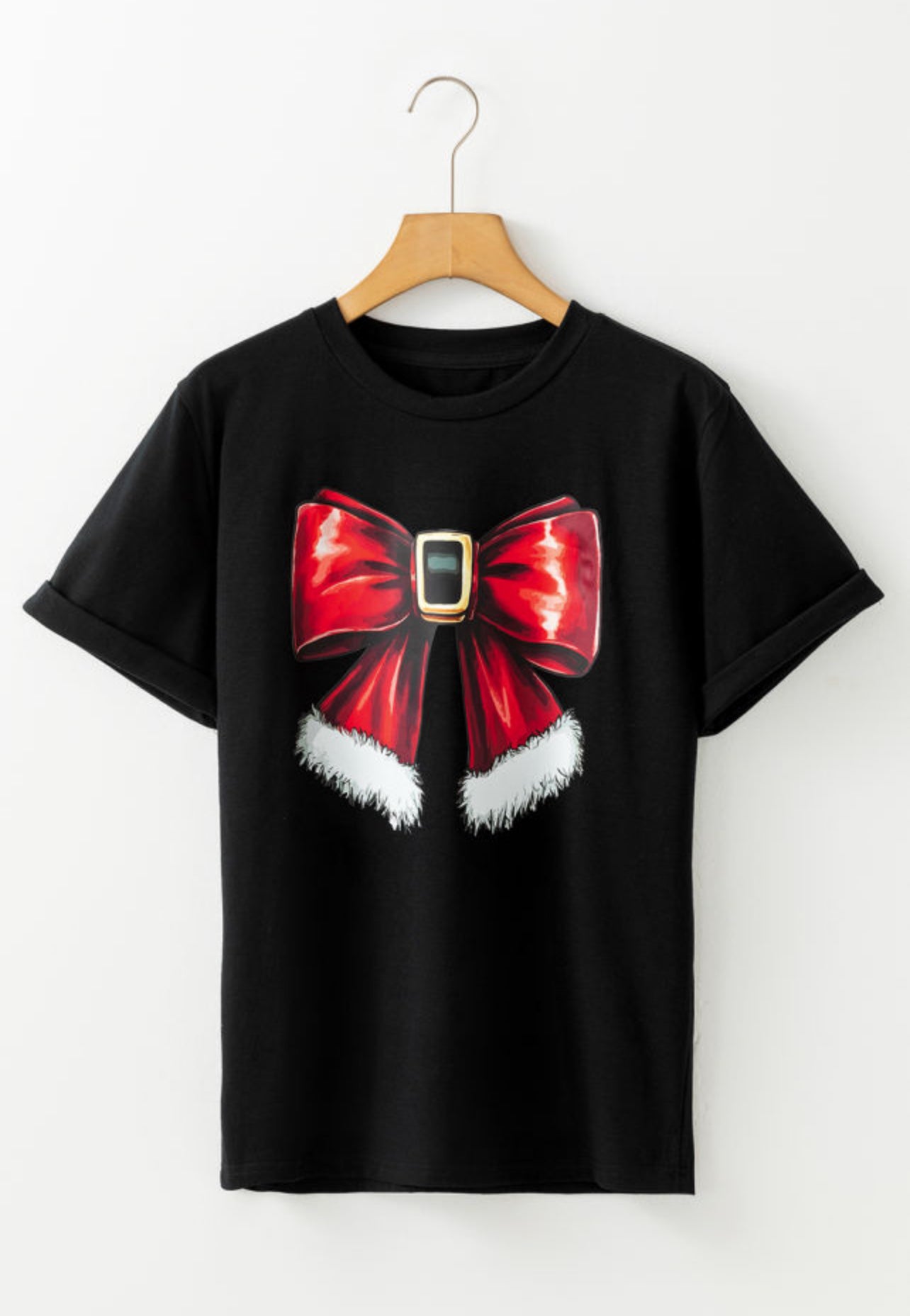 Santa Bow Tshirt