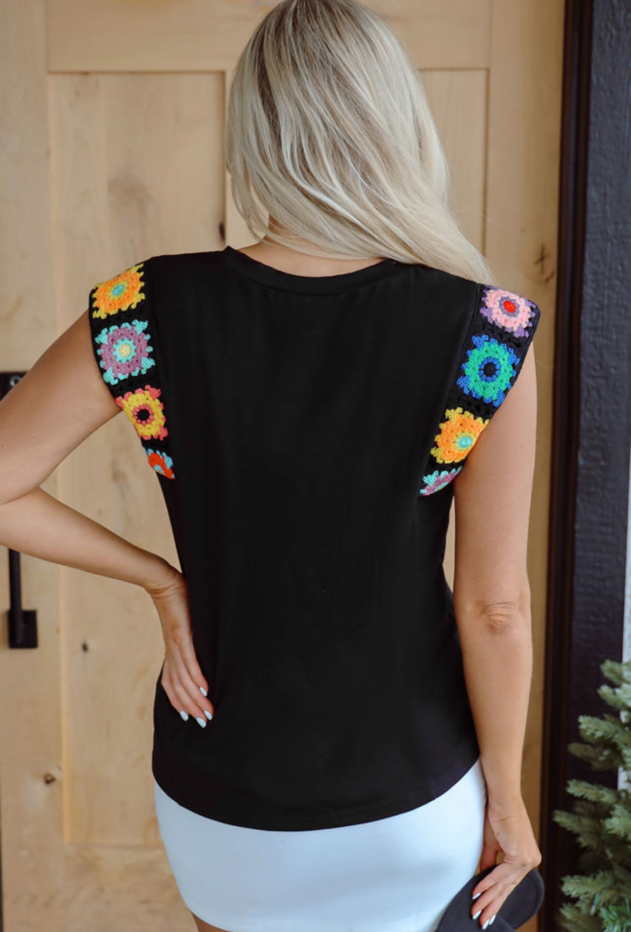 Crocheted Sleeve Tank