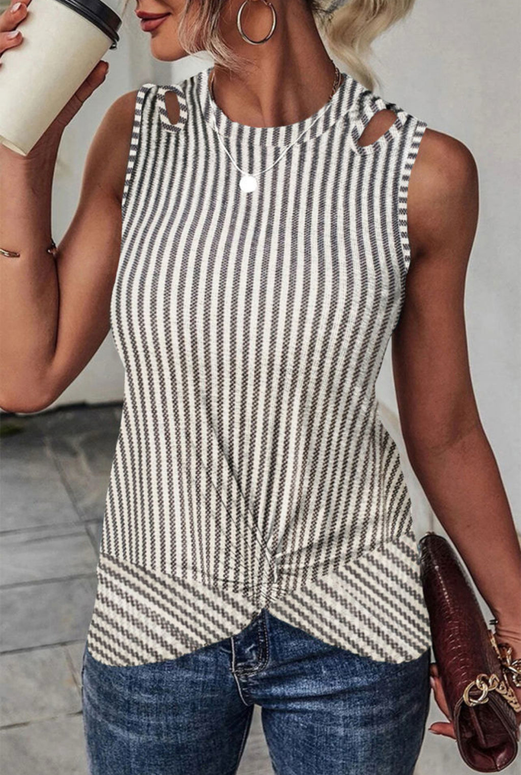 Twist front tank