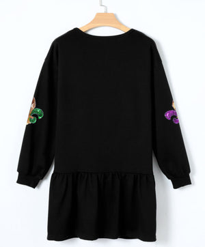 Mardi Gras Pullover Mini Dress