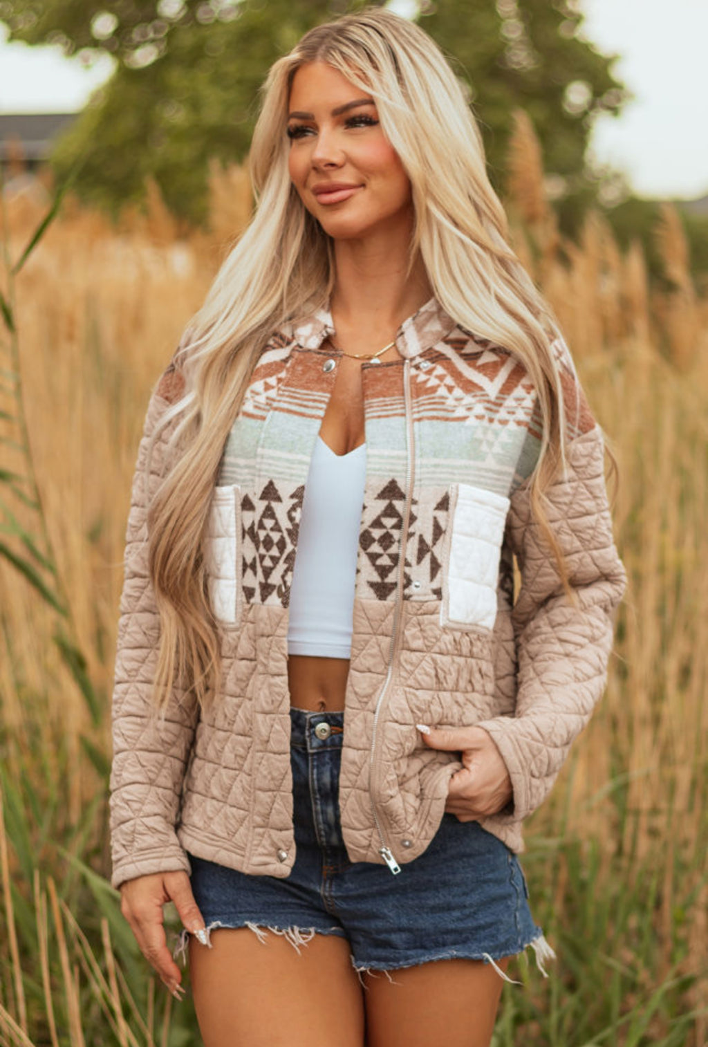 Quilted Patchwork Jacket