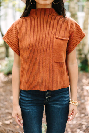 Gold Flame Pocket Sweater