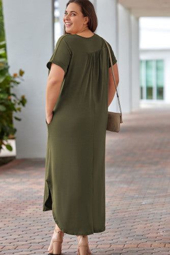 Olive maxi dress