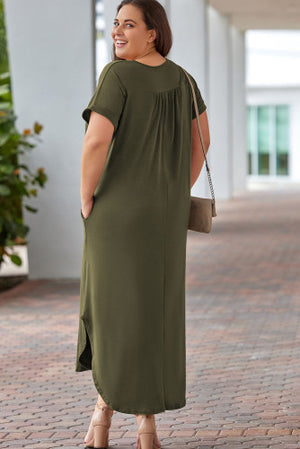 Olive maxi dress