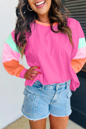 Neon Colorblock Blouse