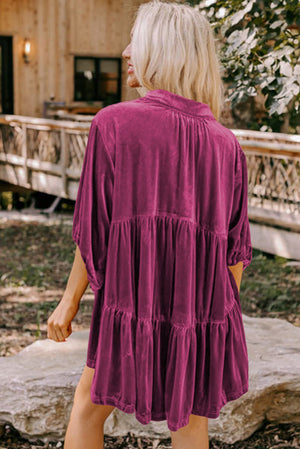 Velvet Baby Doll Tunic