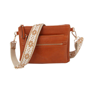 Multi Pocket Crossbody with Guitar Strap